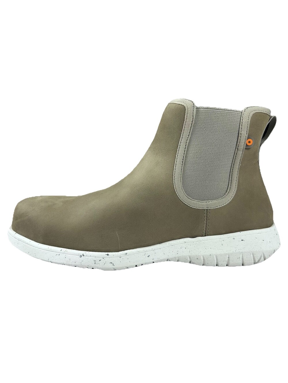 BOGS Cypress Chelsea Waterproof Work Boots Composite Safety Toe Taupe Womens 9.5